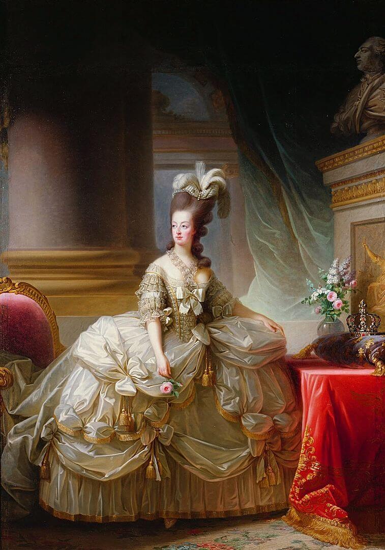 Marie Antoinette in Court Dress (1778) by Elisabeth Vigée Le Brun