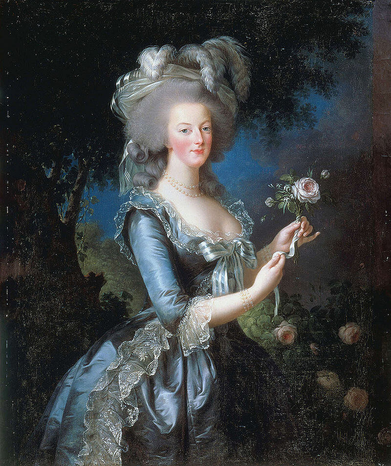Marie-Antoinette with the Rose (1783) by Elisabeth Vigée Le Brun